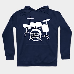 MJM drum kit in white Hoodie